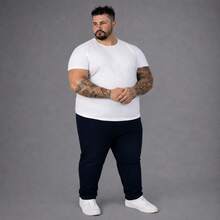 Men's Plus Size Jeans 48 To 58 Lycra Slim XXG - Màu xanh đậm - Xem 6