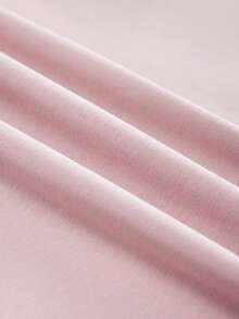 夏季新款简约浪漫樱花字母印花休闲圆领白色短袖T恤，时尚百搭，女士粉色 - 粉色 - 查看 7