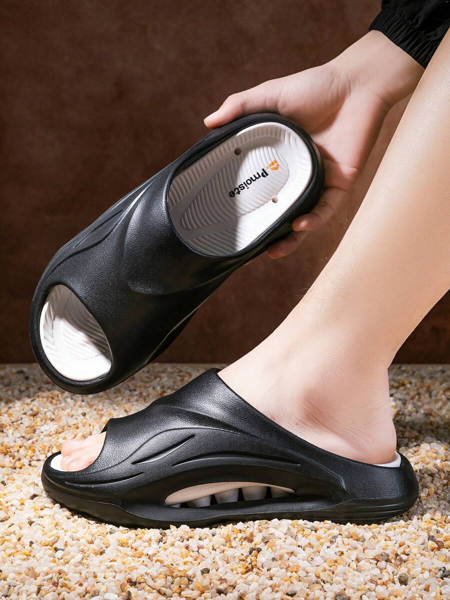 Women Home Slippers - Black and White - View 1