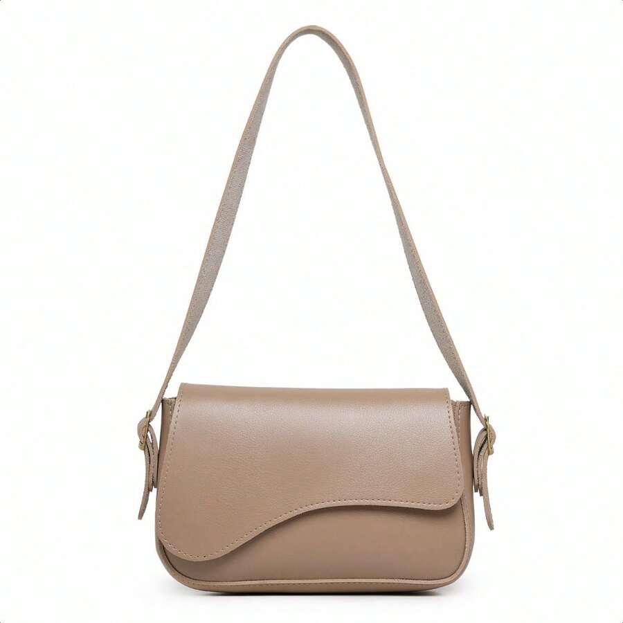 Women's Versatile Shoulder Bag For Work And Leisure, Premium Craftsmanship - Nude - View 1