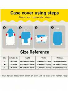 Foldable Waterproof Travel Suitcase Rain Cover, Protective Bag Cover For Luggage, Backpack, Suitable For Trolley Case, Student Backpack, Outdoor Camping, Commuting, School, Home Travel, Storage, Gift - Multicolor - View 11