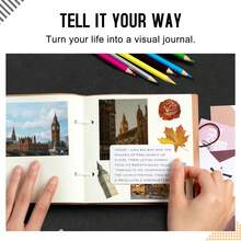 1 Piece High-Quality Fashion Scrapbook | 240 Pages, Thick Blank Pages, Wedding Photo Album, Exclusive Album, Gift For Girlfriend, Boyfriend And Family | Creative Handmade Gift With Ceremony, Available In Pink, Yellow And Purple - One Size - View 8