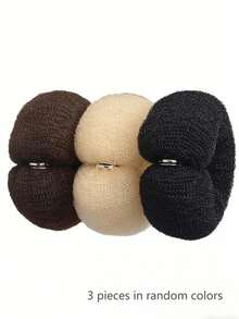 1 pieza Molde para hacer moños de rosquilla, Moldeador de espuma de rosquilla DIY de 17cm, Accesorio para el cabello de mujer, Adecuado para otoño, Herramienta de peinado, Accesorio para el cabello de mujer, Otoño, Accesorio para el cabello de mujer, Herramienta de peinado, Accesorio para el cabello, Accesorio de belleza, Regalo - Multicolor - Ver 17