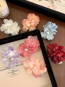 Bộ 9 kẹp tóc nữ hình bướm và hoa nhiều màu sắc, kiểu dáng thanh lịch, phụ kiện tóc hoa giả phù hợp cho đi biển/du lịch/chụp ảnh, trang phục đi nghỉ mát, phụ kiện đội đầu. - Nhiều màu - Xem 15
