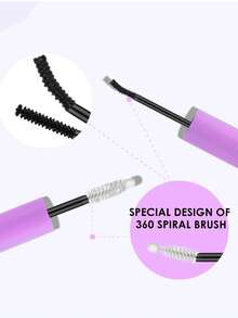 10ml Powerful Eyelash Glue, Paired With 5ml Gentle Makeup Remover, Precise Brush And Tweezers, Helps You Easily Create Perfect Lashes - Complete Eyelash Glue And Styling Kit, Includes Hypoallergenic Fragrance-Free Makeup Tools - 紫色 - 查看 2