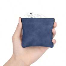 Earphones Storage Bag USB Data Cable Organizer Headphone Accessories Memory Card Pouch Mini Purse Coin Key Bag - Dark-blue-l - View 10