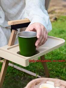 1pc Chair Cup Holder Side Table Tray, Recliner Cup Holder Organizer, Portable Cup Holder & Phone Stand Tray - Multicolor - View 5