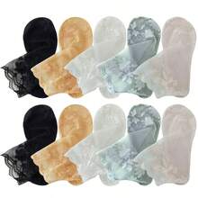 Lace Socks Invisible Transparent Tulle Socks Summer Thin Breathable Mesh Shallow Elastic Socks Women - Multicolor - View 10