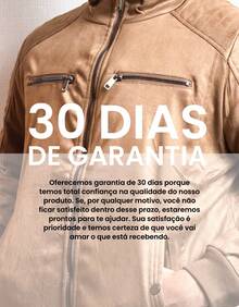 Premium Men's Jacket In Waterproof Leather And Suede – Lined And Thermal - Camel - View 8