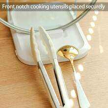 Foldable Kitchen Pot Lid Storage Rack With Spoon Rest, Pot Lid Holder While Cooking, Placing Spoons, Spatula Holder, Utensils, Ladle, Tongs - 預設 - 查看 6