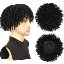 Dreadlock Topper For Men Afro Twist Braided Dreads Locs Hair Toupee Synthetic Hair Extension Daily Party Use - Nhiều màu - Xem 8