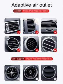 Giá đỡ điện thoại từ tính đa năng cho ô tô, giá đỡ mini gắn khe gió hỗ trợ định vị GPS, phù hợp với điện thoại và Android, món quà lý tưởng cho sinh nhật, gia đình và bạn bè, cũng là lựa chọn tuyệt vời cho phụ kiện ô tô. - Loại lỗ thông hơi (dạng kẹp) - Xem 12