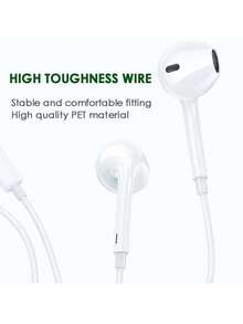 1个高品质有线耳机，带Lightning接口，兼容 14/13/12/11/XR/XS/X/8/7/SE/Pro/Pro Max，入耳式有线耳机，兼容苹果Lightning接口，适用于/ - 查看 5