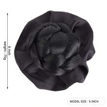 女士爪夹发髻假发，优雅凌乱发髻接发，轻松打造日常及派对发型 - 彩色 - 查看 13