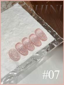 12毫升/1瓶 炫彩钻石指甲油 夏季美甲 2026 新款 美白冰透明裸色蓝粉色绿色凝胶指甲油 美甲用品 流行超闪反光亮片钻石凝胶指甲油 红色指甲 紫色指甲 适用于手指甲和脚趾甲 美甲沙龙使用 - 彩色 - 查看 19