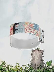 20/22mm Universal Patchwork Cat Pattern Smartwatch Band, Compatible With Samsung, Honor Smartwatches - Silicone Strap With Pattern, Fits GT2/GT3, Watch 3, Galaxy - Multicolor - View 2