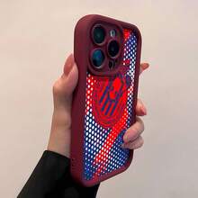 Logotipo del Guadalajara sobre un vibrante fondo rojo y azul. Esta elegante funda es compatible con Samsung, Apple, VIVO, OPPO, , Transsion, ,  y Honor. Fabricada en silicona TPU, ofrece protección contra golpes y caídas, además de una sensación superior. Es el regalo ideal para familiares, amigos y seres queridos, y la opción perfecta para San Valentín y Año Nuevo. - Burdeos - Ver 4