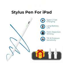 Compatible With Apple Pencil Stylus For A16 Air 11 5 4 Pro 11th 13 12.9 M4 M3 M2 Pens 10 9 10th 9th Generation Mini 7 6 2025 Touch Pen - Multicolor - View 2