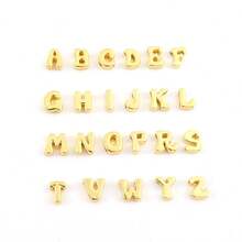 1pc Simple Fashion Bubble Initial Golden Copper Beads Beaded Bracelets For Wome - Yellow Gold - View 4