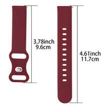 20mm Silicone Watch Band With Butterfly Buckle, Compatible With Samsung Galaxy Watch 7-6-5-Pro-4-Classic/Active 2 40mm, Sport 20mm, GT 5-4-2e-Pro, Soft And Skin-Friendly Silicone Material - Galaxy Watch 3/4/5/6-20mm - View 3