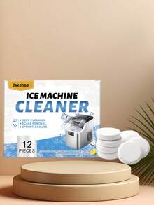 jakehoe 12pcs Ice Maker Cleaning Tablets, Daily Home Ice Maker Cleaning And Descaling Portable Tablets, Suitable For Home Desktop Ice Maker Daily Cleaning And Descaling, Commercial Small Ice Maker, Milk Tea Shop Ice Maker, Refrigerator Built-In Ice Maker Module, Ice Tray Cleaning, Water Dispenser, Water Purifier Water Line Descaling, Dorm, Office, Rental Apartment Small Ice Maker Equipment, Deep Cleaning Before Restarting Long-Term Idle Ice Maker, Remove Limescale, Odor, Stains, - Solid State - View 9
