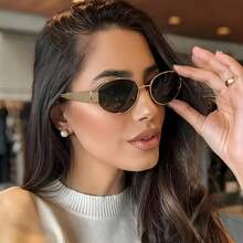 1/2 Oval Frame, Futuristic Cool Style, Unisex, Ideal Gift For Vacation, Party - Multicolor - View 7