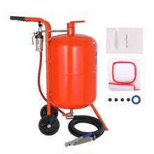 20 Gallon Sand Blaster, 60-110 PSI High Pressure Sandblaster, Portable Abrasive Blasting Tank, Air Sand Blasting Kit With 4 Ceramic Nozzles And Oil-Water Separator For Paint, Stain, Rust Removal - 20 Gallon - 查看 8