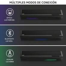 Genérico Barra de Sonido 2.0 con Iluminación RGB Ángulo de 28° para Sonido Inmersivo Bluetooth 5.3 Óptico AUX para Teatro en Casa PC Gaming y Fiestas - como en la foto - Ver 6