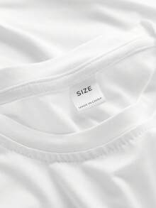 女童可爱蝴蝶结印花短袖T恤+短裤两件套，柔软面料，夏季休闲少女装 - 白色 - 查看 3