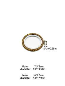 Vintage Round & Oval Faux Wood Grain Embroidered Hoop, Adjustable Elastic Cross Stitch Frame, Lightweight Sewing Aid Tool, Suitable For DIY Needlework, Cross Stitch Creation, Fabric Crafting, Handmade Gift Making And Hobbyist Daily Use - Antique Embroidery Hoop - View 14
