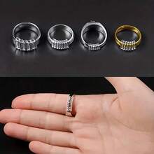 A Set Of 4 Ring Adjusters In 4 Different Sizes, Suitable For Loose Rings, Transparent Silicone Ring Protectors, Suitable For Both Women And Men, Ring Adjusters That Allow You To Adjust The Rings Without Changing Their Size. - Multicolor - View 8