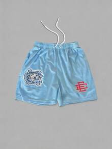 Men's Statement Print Shorts Fashion Designer Patterned Casual Daily Wear Shorts - 彩色 - 查看 1