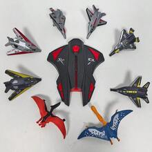 Lanzador de avión de combate - Avión de combate eyectable, juguete educativo simple de tiro, modelo de serie militar, lanzador de batalla de aviones, regalo para niños, regalo de Navidad - Negro - Ver 4