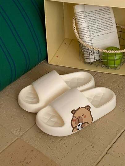 XIXITIAO Cute Capybara Football Slippers, Soft Bottom Comfortable Home Shoes, Adorable Capybara Couple Style, Fashion Flat Sandals, All-Season Slip-Ons For Home, Party & Outdoor Wear