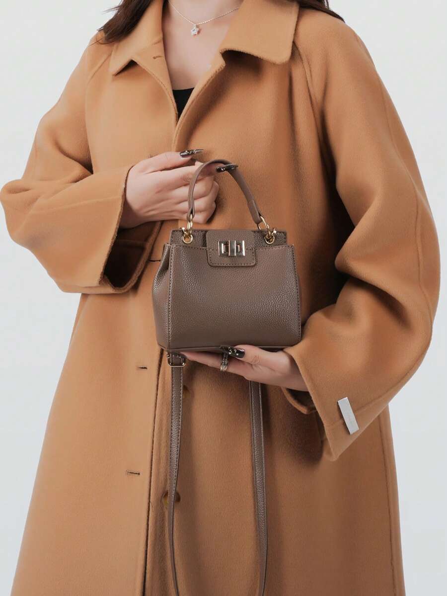 Fashionable Commuter Bag, Luxury Women's Handbag, Exquisite Shoulder & Top Handle Multi-Function Work Bag - Brown - View 1