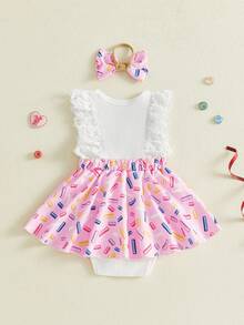 Newborn Baby Rompers - White - View 2