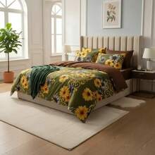 Sabana Bambu Con 4 Fundas Para Almohada Super frescas King Size - Girasol - Ver 2