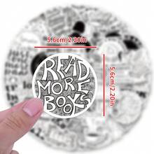 60 Stücke schwarze Buch-Aufkleber, Dekals für Scrapbooking, Journaling, Laptop, Stoßstange, Skateboard, Wasserflaschen, Computer, Telefon, als Geschenkverpackung, Umschlagverschlüsse, Partydekoration, Büromaterial - Zufälliger Stil - Übersicht 2