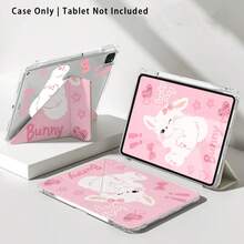 Acrylic Crystal Tablet Protective Case With Kickstand, Featuring Pink Bow, Heart, And Cute Rabbit Patterns, Compatible With Samsung A9/A9+/S9/S9FE/A11/A11+/S11/S10 FE/S10 FE+/S10 Lite, Apple Air 5/6, Honor, Matepad SE 11, And Other Popular Models - Multicolor - View 8