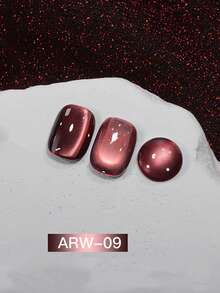 15毫升容量，2026年新款流行新年幸运红猫眼指甲油套装，包含流行玫瑰、鸽血红宝石、果酱紫、金色火龙果水晶石玻璃珠猫眼凝胶指甲油。适合所有季节的美甲，需搭配底油和封层油使用，并需紫外线照射。 - 彩色 - 查看 21