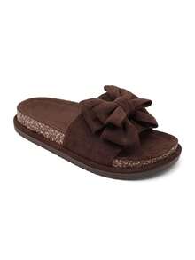 Mules à Nœud Oversize وSemelle Anatomique Liège - بني - مشاهدة 2