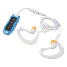 Reproductor de Mp3 a Prueba de Agua Auricular Recargable por USB para Nadar Correr Bucear Auriculares con Música Teléfono con Canal Auditivo para Ipx8 USB2.0 Auricular - Azul - Ver 3