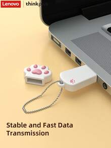 Lenovo 2.0 USB Flash Drive, Cute Cat Paw Design, Multiple Capacities Available, 8GB/16GB/32GB/64GB, Portable, Plug And Play, Compatible With Most Devices, Suitable For Cat Paw Lovers - View 3