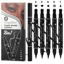 Delineador Para Ojos Con Sello Tattoo 2 En 1 doble punta larga duración - 5. Mariposa - Ver 3