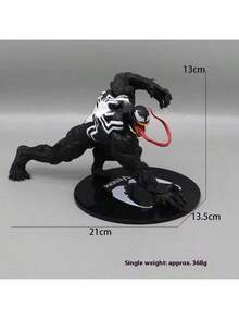 1pc[Dark Marvel Villain Style]Venom PVC Statue For Desktop Display & Marvel Fan Collectibles New Year's Gift, Valentine's Day Gift, Easter Gift - Multicolor - View 1