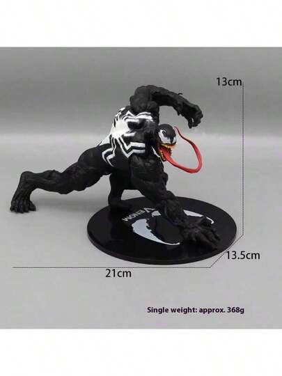 1pc[Dark Marvel Villain Style]Venom PVC Statue For Desktop Display & Marvel Fan Collectibles New Year's Gift, Valentine's Day Gift, Easter Gift