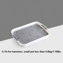1pc Double Layer Square Shaped PP Material Pet Toilet, Removable & Washable, Suitable For Rabbits, Guinea Pigs And Other Small Pets, All Season Use - Multicolor - View 20