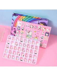 SANRIO Bộ hộp bí ẩn 40 ô  dễ thương - Hộp bí ẩn Kitty & , Bộ sưu tập hoạt hình vui nhộn, Thích hợp cho các buổi tụ họp, ngày lễ, lễ Giáng sinh và giải trí gia đình, Bất ngờ bất tận mỗi ngày - Nhiều màu - Xem 6