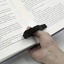 1pc Cat Thumb Page Holder, Black Cat Thumb Book Stand, One-Handed Reading Bookmark, Reading Accessory, Portable Thumb Book Stand, Gift For Book Lovers, Suitable For Birthday, Party, Graduation And Back To School - A - View 2