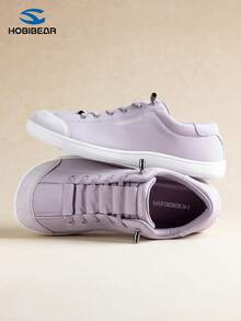 HOBIBEAR Barefoot Minimalist Shoes Women Men | Zero Drop | Wide Width Canvas Slip-On Shoes - Mauve Purple - View 4